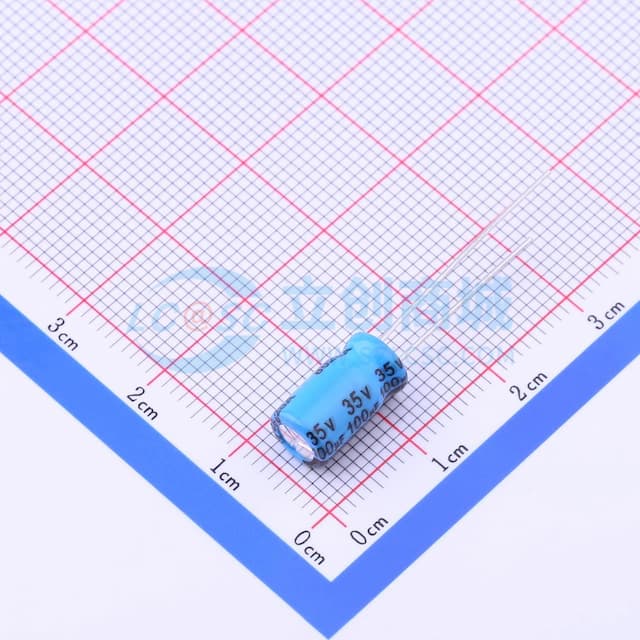 100uF ±20% 35V 【引线】实物图