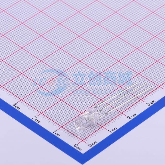 橙红,蓝灯 【发光】实物图