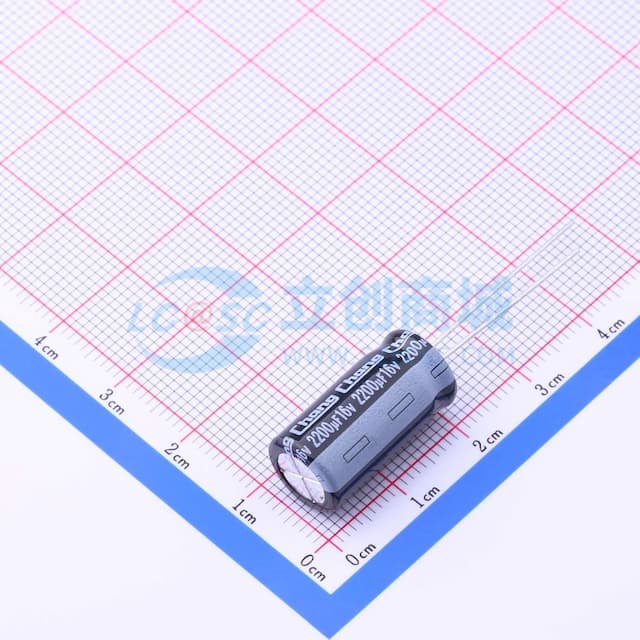 2200uF ±20% 16V 【引线】实物图