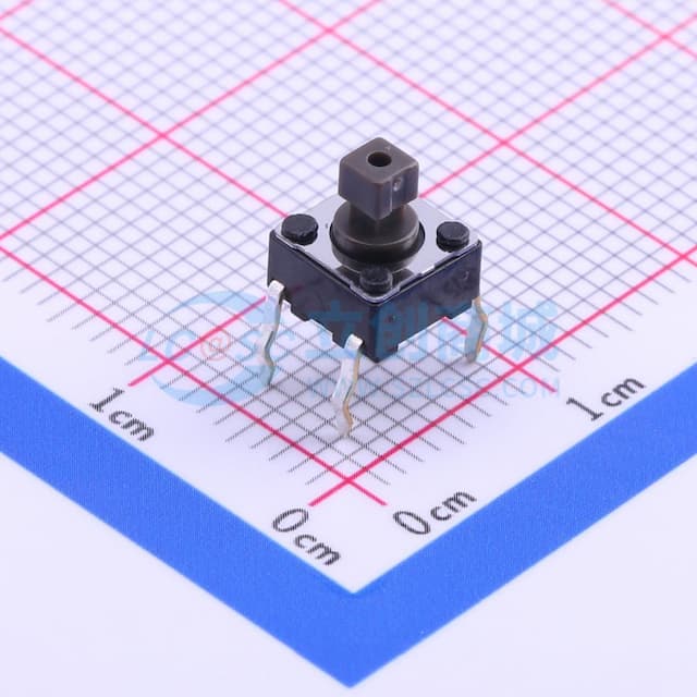 6*6*7.3mm 直插 轻触开关 【轻触】实物图