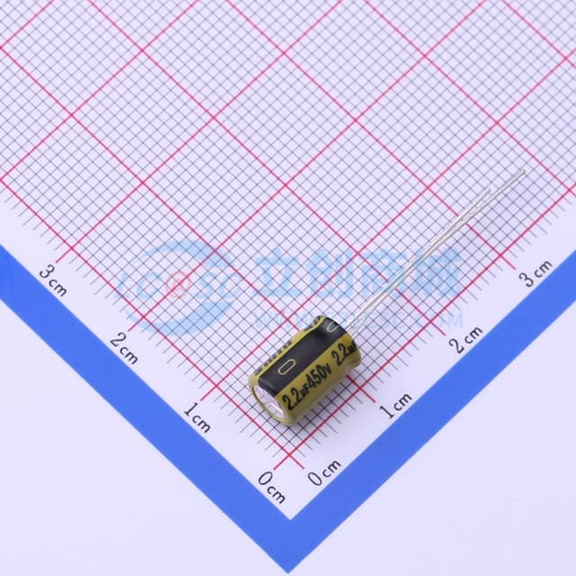2.2uF ±20% 450V 【引线】实物图