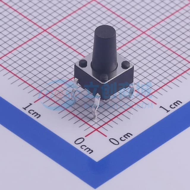6*6*9.5mm 直插 轻触开关 【轻触】实物图