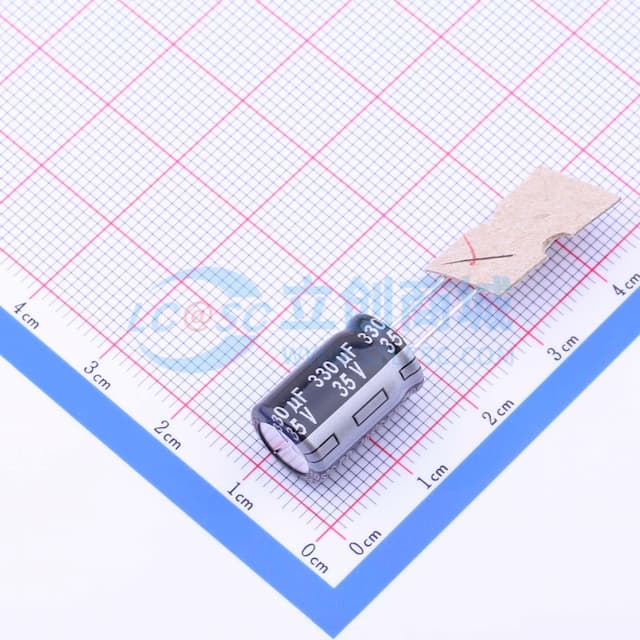 330uF ±20% 35V 【引线】实物图