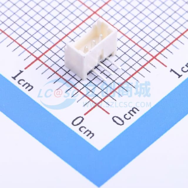 1x3P 间距:1.25mm 弯插 系列:PicoBlade(MX 1.25)实物图