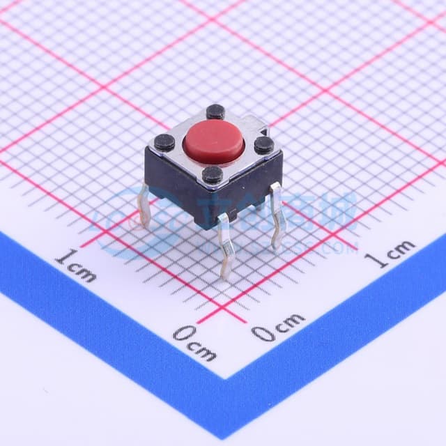 6*6*4.3mm 直插 轻触开关 【轻触】实物图