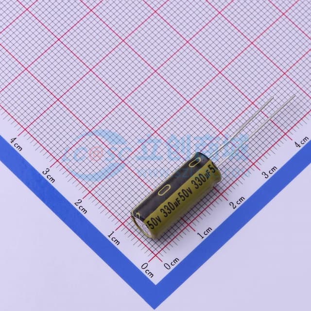330uF ±20% 50V 【插件】实物图