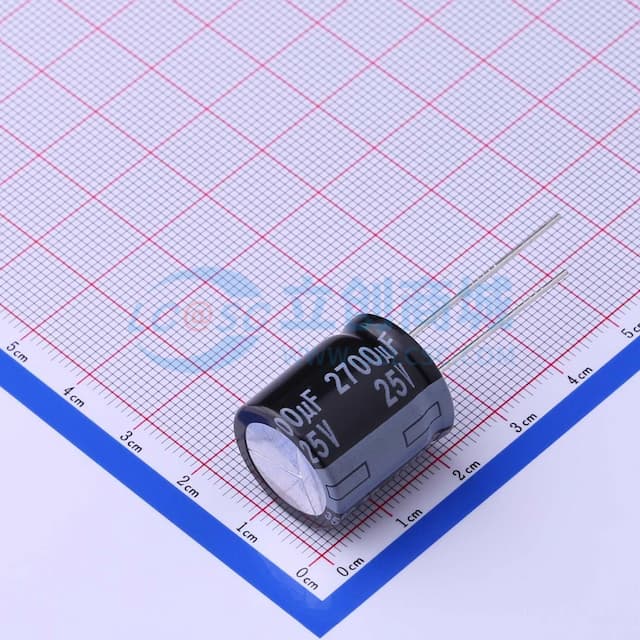 2700uF ±20% 25V 【插件】实物图