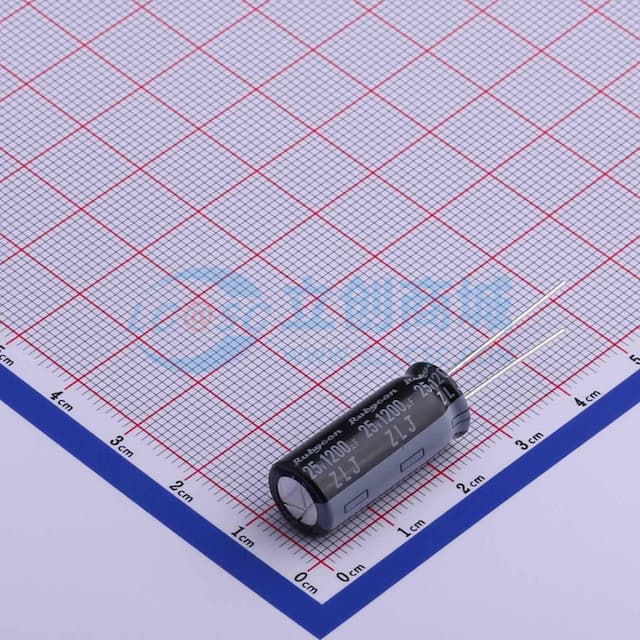 1200uF ±20% 25V实物图
