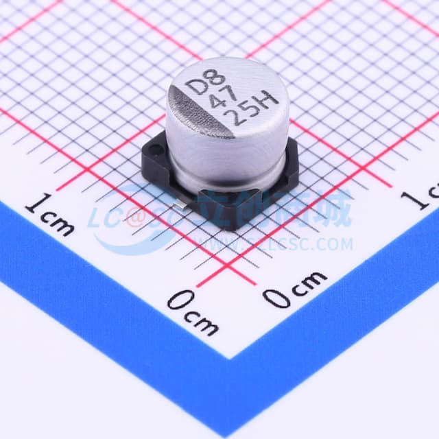 47uF ±20% 25V实物图