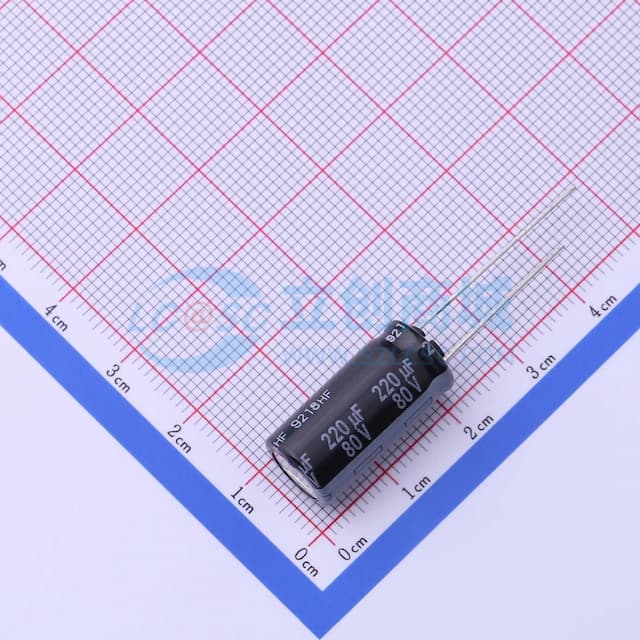 220uF ±20% 80V 【引线】实物图