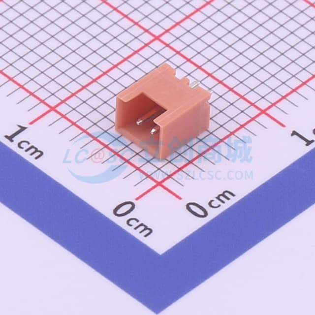 土黃 1x2P 间距:1.25mm 直插【插件】实物图