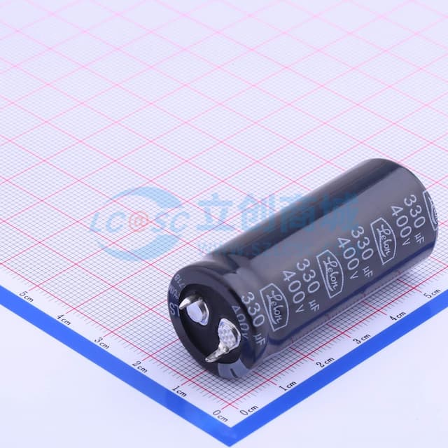330uF ±20% 400V 【插件】实物图