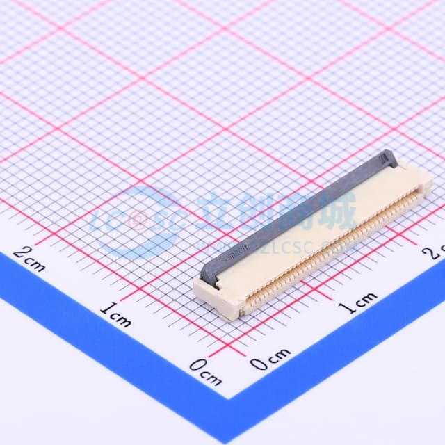 间距:0.5mm P数:40P 双侧触点/上下接实物图