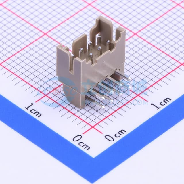 2x4P 间距:2mm 直插 系列:PH 【插件】实物图