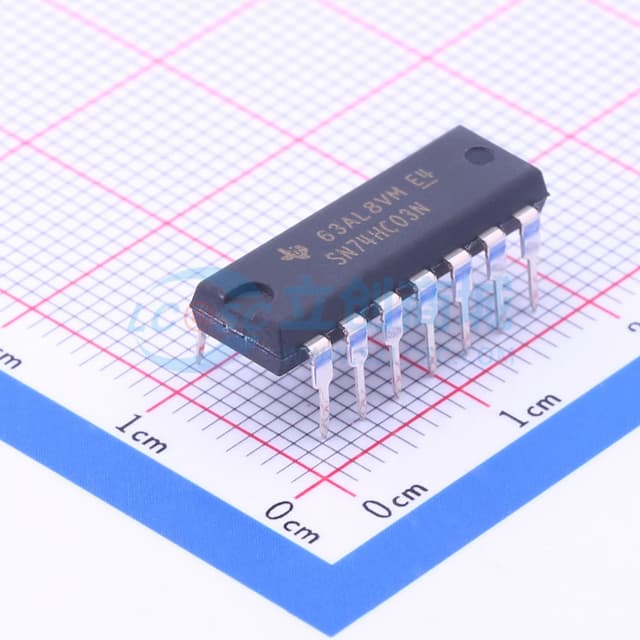 带漏极开路输出的四组 2 输入正与非门【门极】实物图