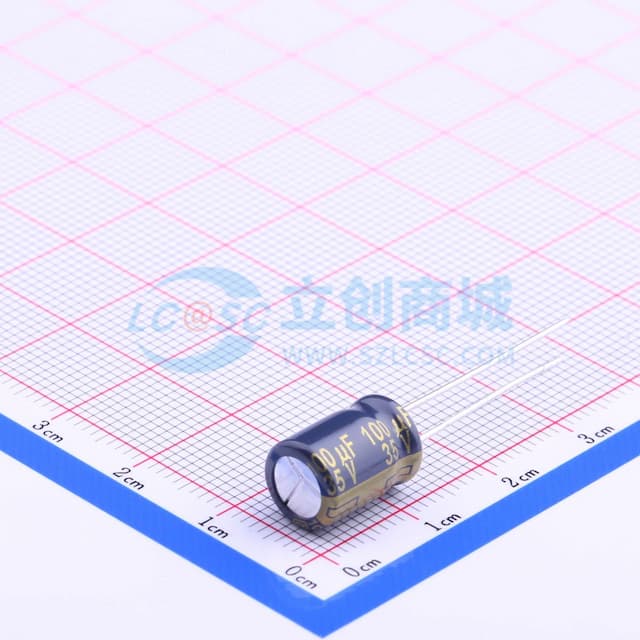 100uF ±20% 35V 【插件】实物图
