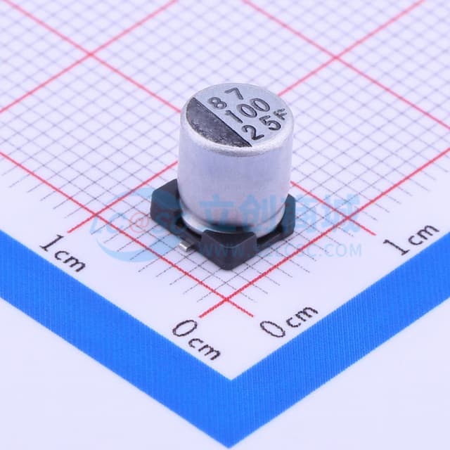100uF ±20% 25V实物图
