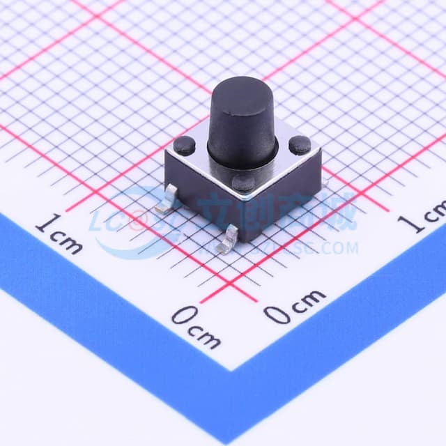 6*6*7mm 立贴 轻触开关实物图