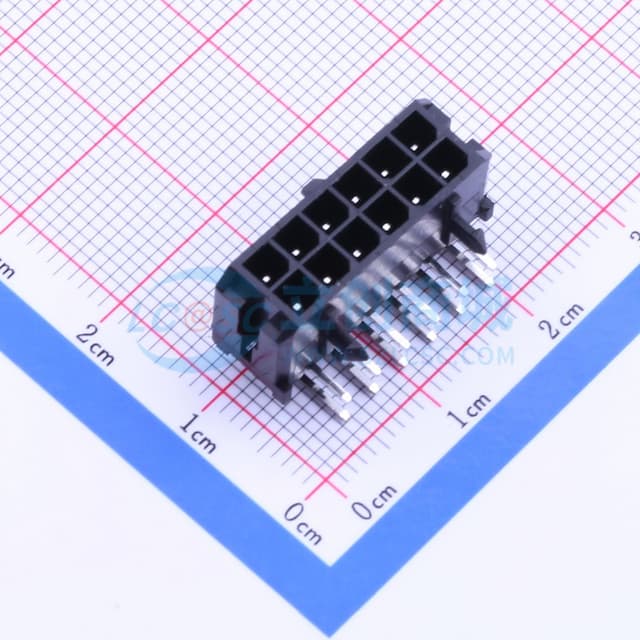 2x6P 间距:3mm 弯插 【插件】实物图