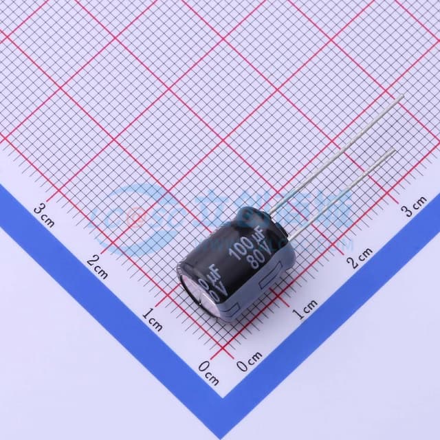 100uF ±20% 80V 【引线】实物图