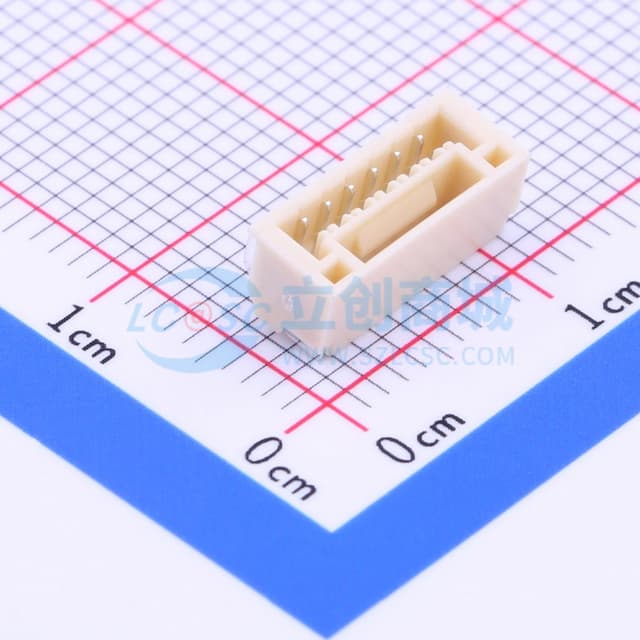 系列:GH 间距:1.25mm 1x6P实物图