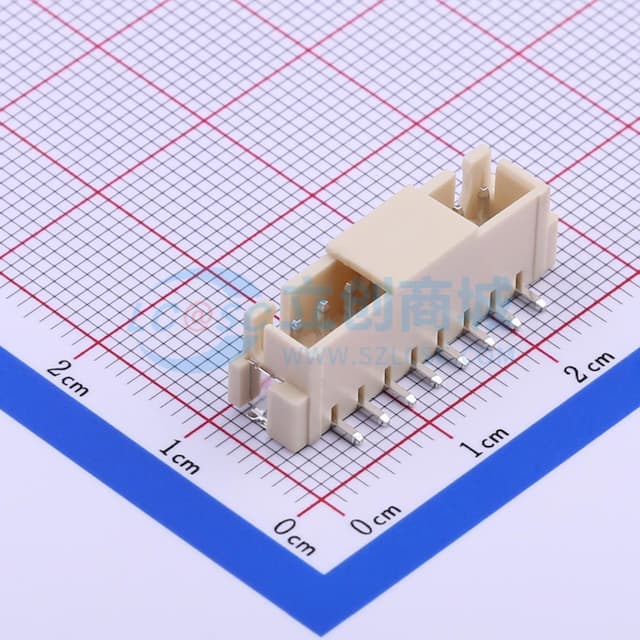 1x8P 间距:2.5mm 立贴 系列:XH实物图