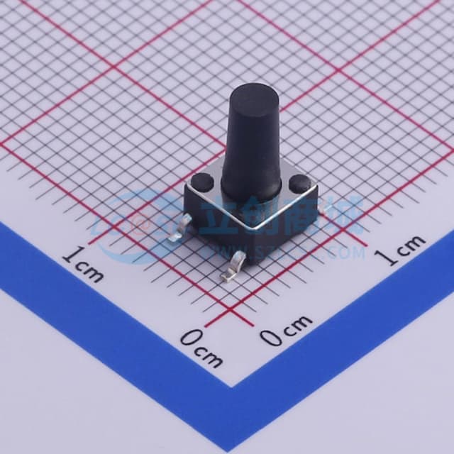 6*6*10.5mm 立贴 轻触开关实物图