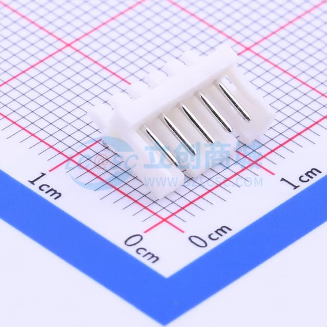 1x5P 间距:2mm 弯插【插件】实物图