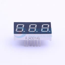 0.4英寸三位一体 黄绿色 共阴 数码管缩略图