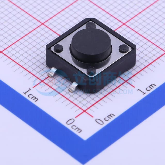 12*12*5mm 立贴 轻触开关实物图