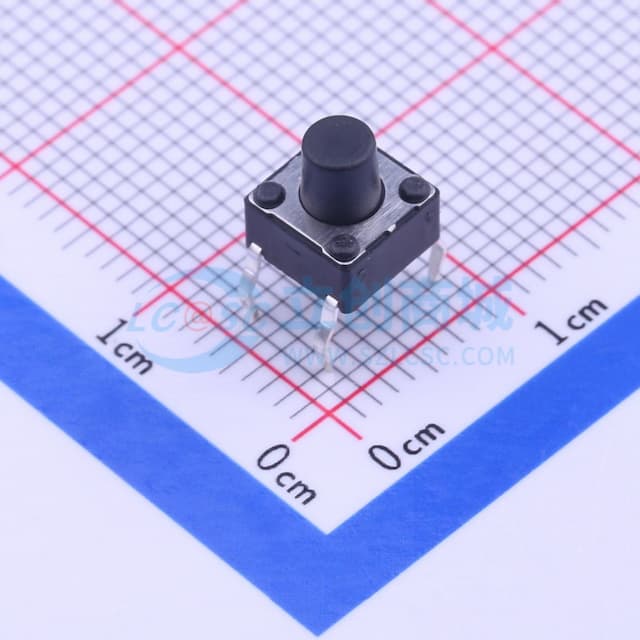 6.2*6.2*7mm 直插 轻触开关 【轻触】实物图