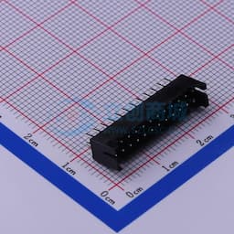黑色 2x12P 间距:2mm 直插【插件】缩略图