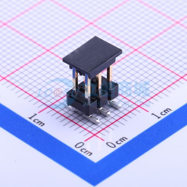 2x3P 间距:2.54mm 方针 立贴实物图