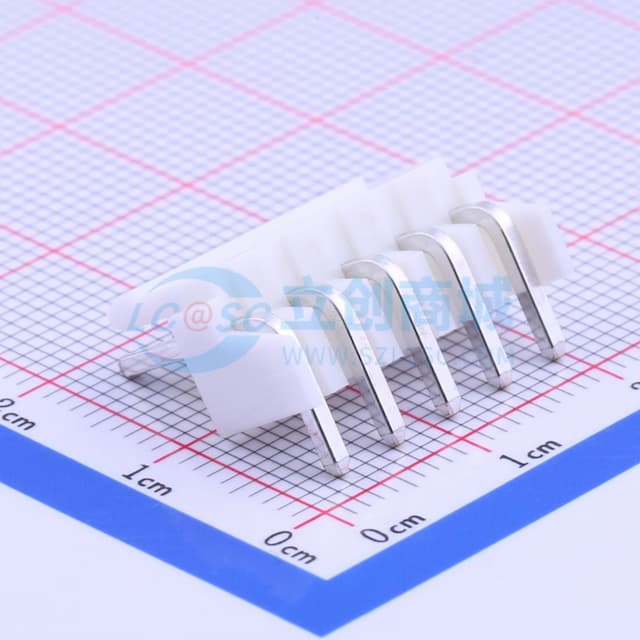 1x5P 间距:3.96mm 弯插 系列:VH 【插件】实物图