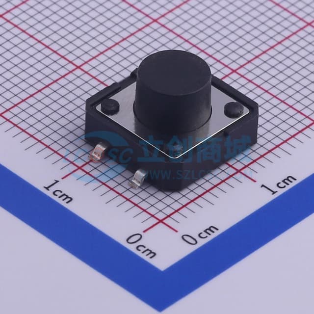 12*12*7.5mm 立贴 轻触开关实物图