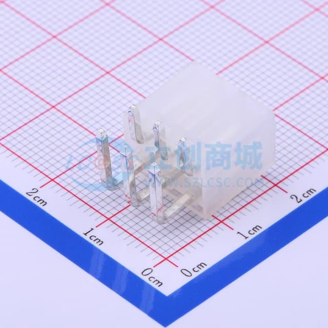 2x3P 间距:4.2mm 弯插 【插件】实物图