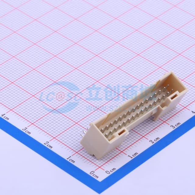 2x17P 间距:2mm 弯插 系列:PH 【插件】实物图