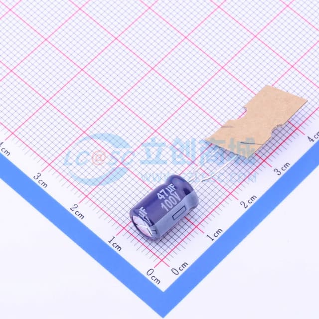 47uF ±20% 100V 【插件】实物图