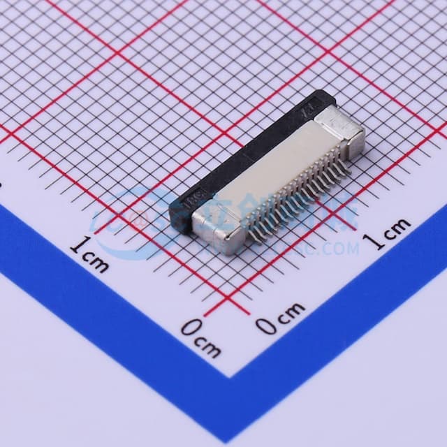 间距:0.5mm P数:18P 抽屉式 下接实物图