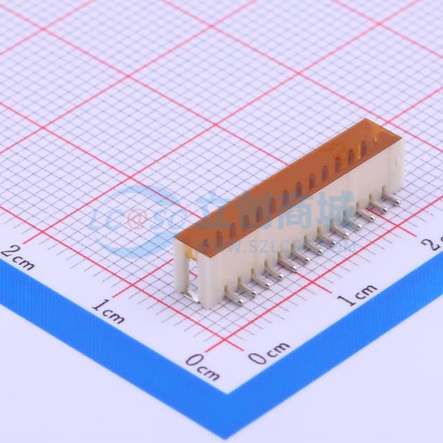 1x13P 间距:1.5mm 立贴 系列:ZH实物图