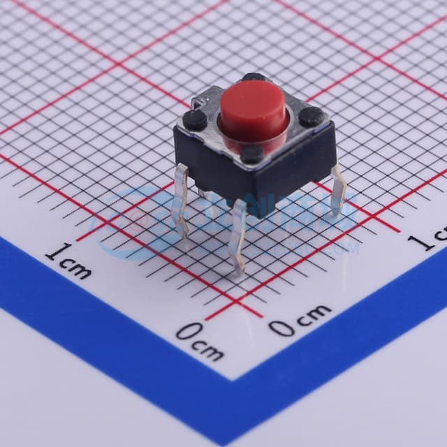 6.5*6.5*5mm 直插 轻触开关 【轻触】实物图