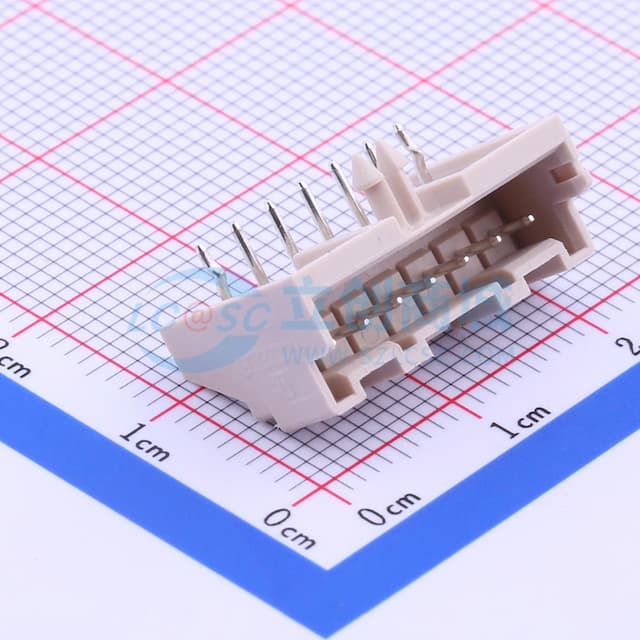 1x7P 间距:2.5mm 弯插 系列:XA【插件】实物图
