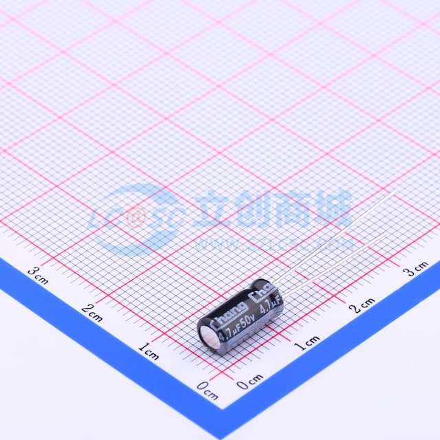 4.7uF ±20% 50V 【引线】实物图