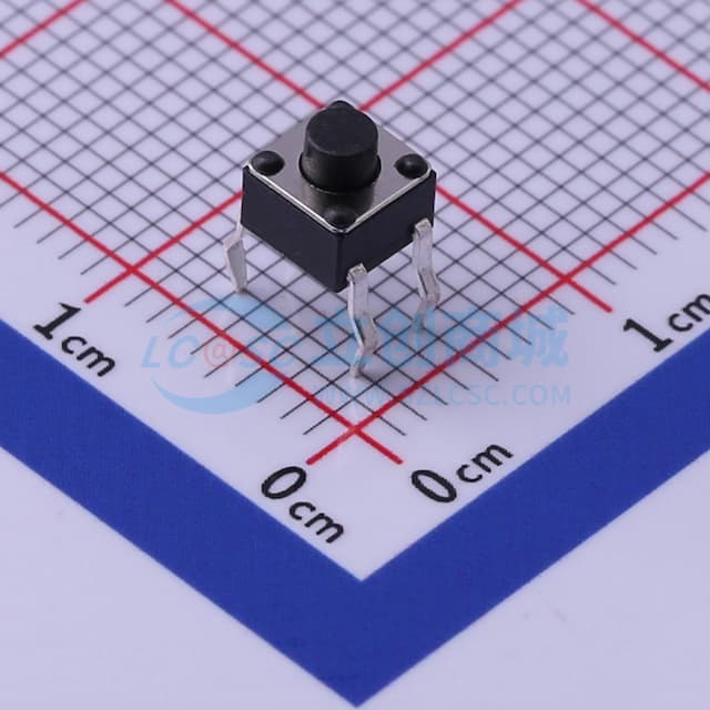 4.5*4.5*4.3mm 直插 轻触开关 【轻触】实物图