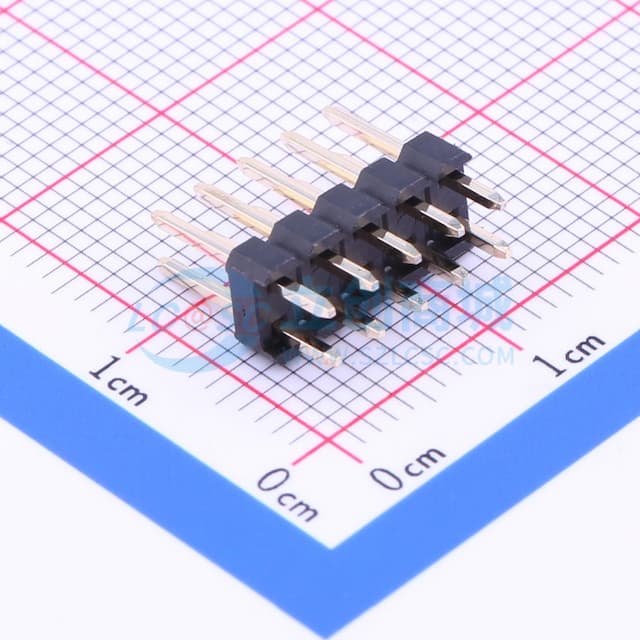 2x5P 间距:2.54mm 方针 直插 【排针】实物图