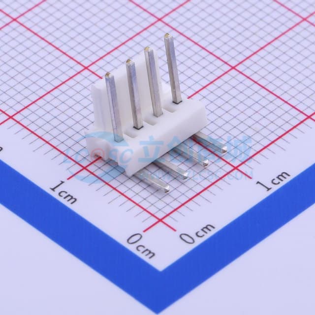 1x4P 间距:2.54mm 弯插 【插件】实物图