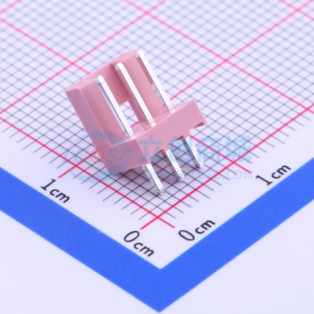 粉色 间距:2.5mm 1x3P【插件】实物图