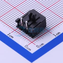 黑色 1x2P 间距:3mm 弯插【插件】缩略图