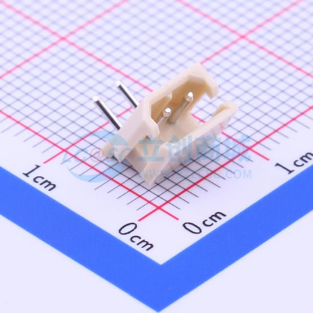 1x2P 间距:2.5mm 弯插【插件】实物图