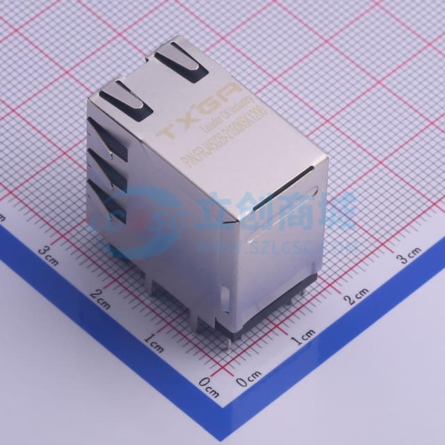 RJ45 90°插件 双口 【插件】实物图